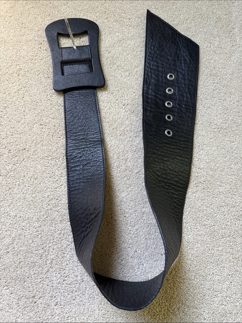BCBGMAXAZRIA Leather corset belt M
